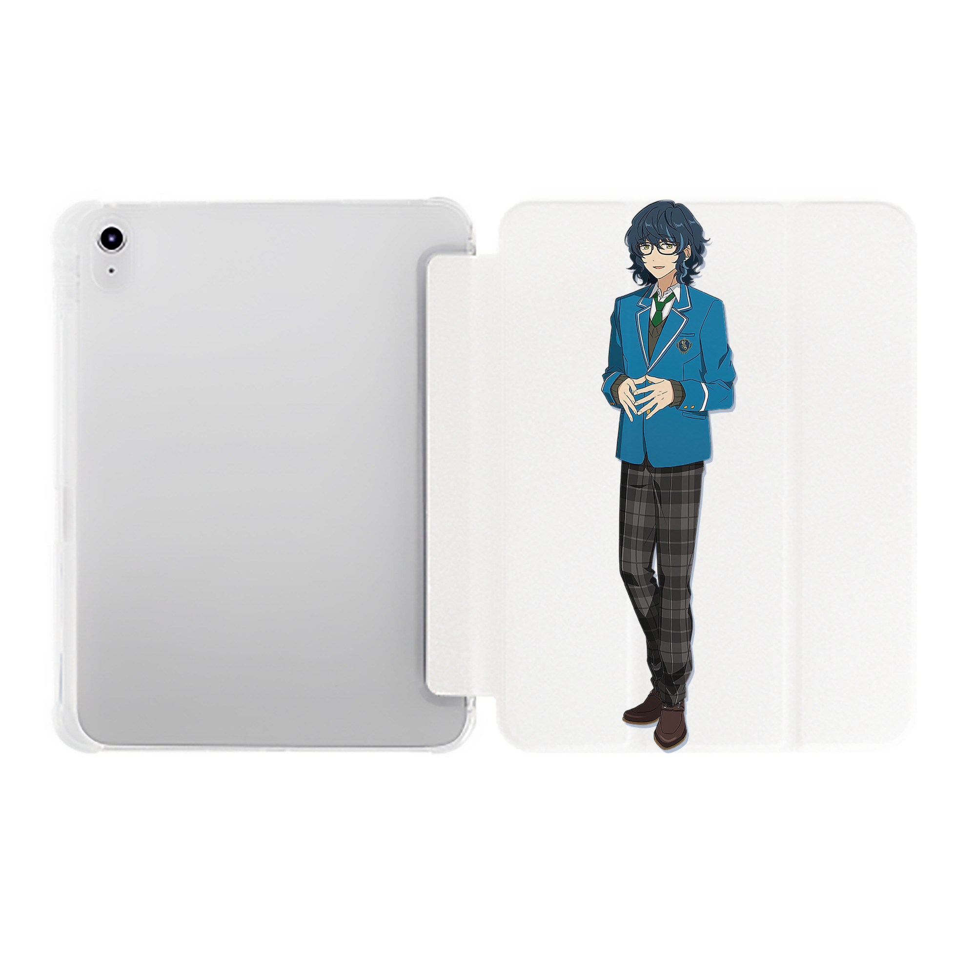 （画像用） あんさんぶるスターズ! Ensemble Stars IPad ケース ペン収納付き 三つ折りスタンド PUレザー×シリコン 対応機種9.5/10.5/10.9インチ